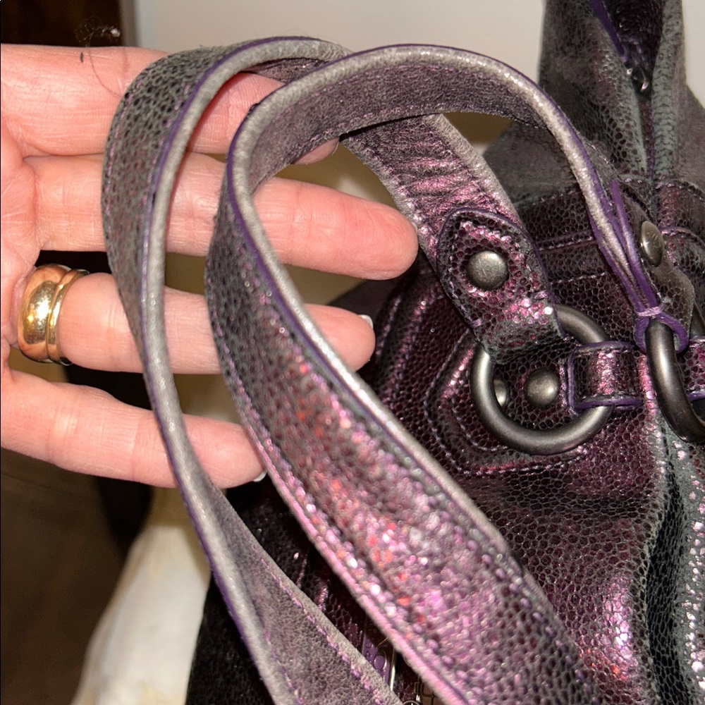 Coach Shimmering Purple Tote - Picture 7 of 16